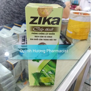 Xịt muỗi ZIKA 100ML hương xả chanh đuổi muỗi hiệu quả