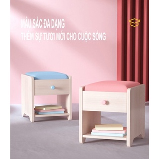 Ghế dạy kèm - Giá kệ sách - Tủ đầu giường đa năng 3 in 1 CAYABE màu xanh