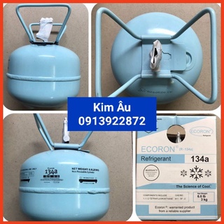 Gas lạnh điều hòa R134 ECORON Bình 3kg⚡Sẵn Hàng⚡Chất môi lạnh R134 ECORON Bình 3kg dùng cho máy lạnh,điều hòa nhiệt độ