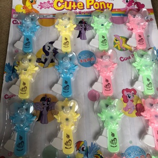 Sỉ vỉ 16 chiếc quạt bóp tay hình ngựa Pony đáng yêu