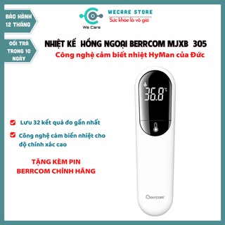 [CHÍNH HÃNG] Nhiệt Kế Điện Tử Hồng Ngoại Berrcom JXB-305, Máy Đo Thân Nhiệt, Đo Nhiệt Độ 3 trong 1, Bảo Hành 12 Tháng