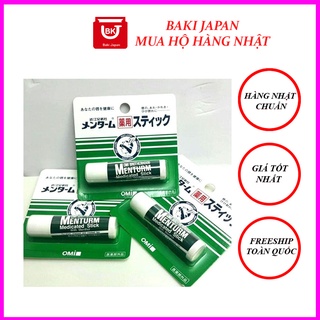Son dưỡng OMI, son dưỡng không màu chống khô môi nứt nẻ Omi Menturm Nhật Bản