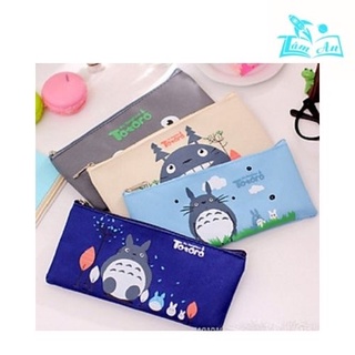 Túi bút vải hoạt hình dễ thương Hàn Quốc Totoro- Túi bút canvas
