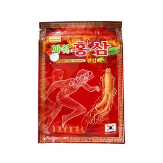 Cao dán Hồng Sâm Power đỏ Hàn Quốc túi 20 miếng 93mm * 130mm