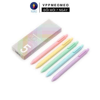 Hộp 5 bút Kaco Pastel Mực Màu Đen