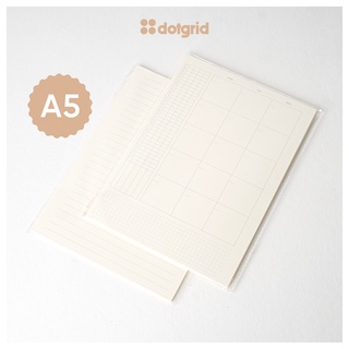 Tập giấy thay thế dùng cho sổ còng size A5 thương hiệu Dot Grid - 30 tờ/tập