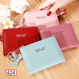 VÍ NGẮN NỮ CẦM TAY KHÓA DỌC CÓ GẮN NƠ 424 HOT TREND CỰC ĐẸP