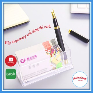 Hộp nhựa trong suốt đựng name card 01082 Buôn Rẻ