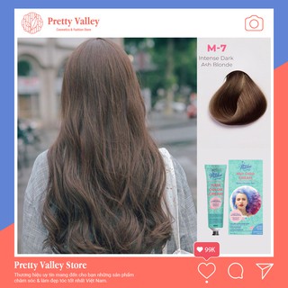 Kem nhuộm tóc màu nâu lạnh MOLOKAI, kem nhuộm tóc siêu dưỡng phủ bạc chứa collagen tảo biển - Pretty Valley Store