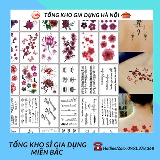 Set 30 Tờ Hình Xăm Dán Tattoo Xăm Nước Tha Thu Từ 55 - 120 Mẫu 1652 Tổng Kho Sỉ Gia Dụng