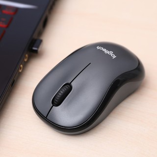 Chuột không dây Logitech Silent M220 màu đen - Tặng kèm pin - Bảo hành 12 tháng