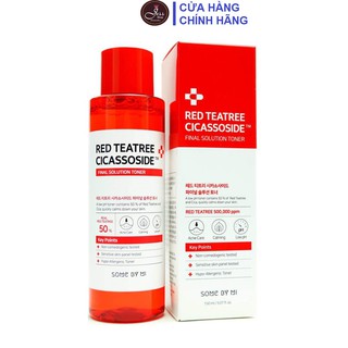 Nước Hoa Hồng Giảm Mụn Cho Da Nhạy Cảm Some By Mi Red Tea Tree Cicassoside Final Solution Toner 150ml