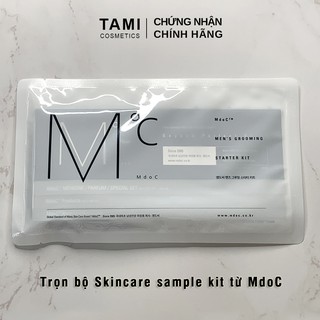 Bộ chăm sóc da sample kit MdoC 11 gói tiện lợi dành cho nam Sữa rửa mặt Gel tẩy tế bào chết Kem dưỡng trắng...TM-KIT1