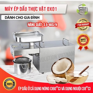Máy Ép Dầu Thực Vật Đa Năng ép dầu dừa, dầu lạc, dầu mè Nhập khẩu Nhật Bản bảo hành 2 năm