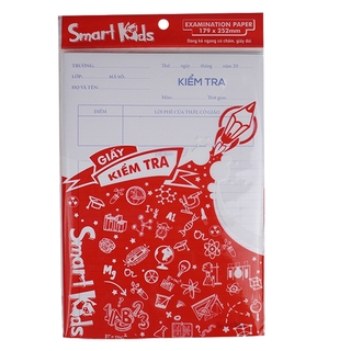 Giấy Kiểm Tra Khổ B5 Kẻ Ngang Smart Kids SK-Ep202