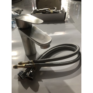 Vòi Lavabo INOX SUS 304 Nóng Lạnh - Vòi bồn rửa mặt Inox SUS 304