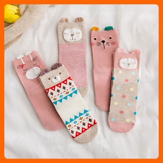 Tất nữ cổ ngắn cute giá rẻ hình thú cưng thời trang Hàn Quốc giữ ấm mùa đông