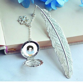 ( không kèm hộp ) Bookmark lông vũ gắn điệp in hình Thanh Xuân Có Bạn 2 The Nine kim loại mỏng