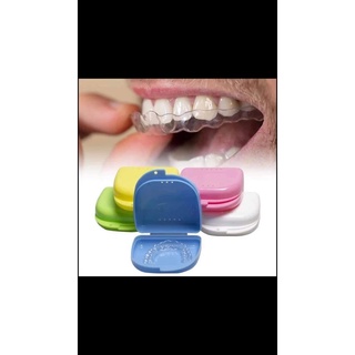 Hộp đựng hàm chỉnh nha,hộp đựng máng duy trì,máng tẩy trắng răng 5 màu xanh,vàng,trắng,xanh lá cây,hồng