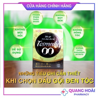 Tosmedy Dầu gội thảo dược đen tóc, không đen da đầu