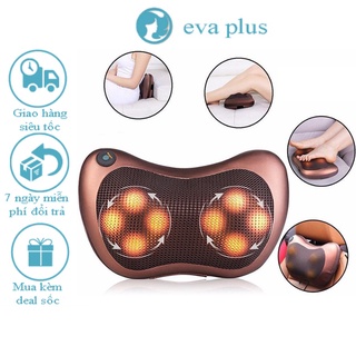 Gối Massage Hồng Ngoại 8 Bi Xoay 2 Chiều Công Nghệ Nhật Bản - Bảo Hành 12 Tháng