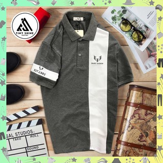 Áo Thun Unisex Cotton Polo Nam Tay Lỡ Marc Jassion Nam Tính (TinyShine)