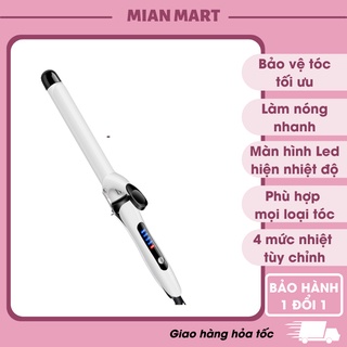 Máy uốn tóc - máy làm xoăn tóc chống bỏng và hư tổn tóc công nghệ 2021 - led hiển thị nhiệt độ - MIAN MART