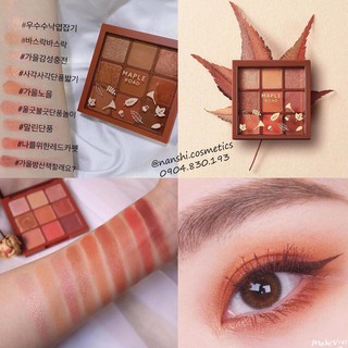 Bảng Phấn Mắt 9 Màu Maple Road 8.1g