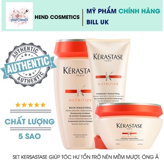 Combo dành cho tóc khô xơ trở nên mềm mượt Kerastase Nutritive