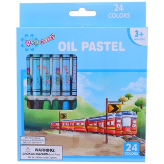 Chì Sáp 24 Màu CK-5102 - Con Vẹt - Mẫu 2 - Xanh Dương - Cute Kids