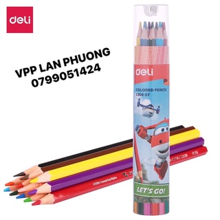 Cốc chì màu deli super wings hàng chuẩn công ty