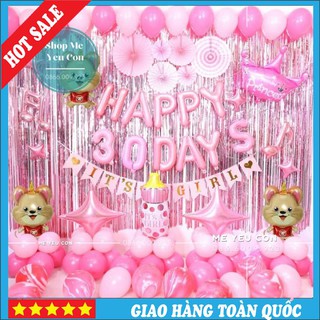 Trang Trí Sinh Nhật Bé Gái Tuổi Chuột, Combo Sinh Nhật Mickey Hồng, Trang Trí Tiệc Thôi Nôi Đầy Tháng BIG SALE