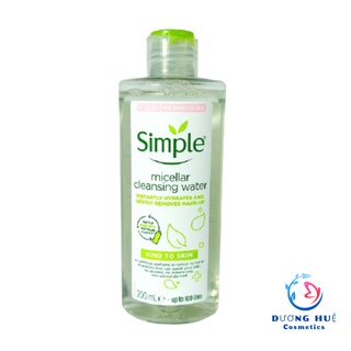 Nước Tẩy Trang Simple Micellar Cleansing Water 200ml (Chính Hãng)
