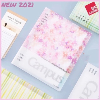Sổ gáy còng nhựa A5 B5 Bindernote Campus Kokuyo, Sổ còng vuông 8 lỗ phong cách Nhật Bản bullet journal planner