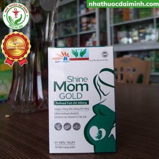Shine Mom Gold Lọ 30 Viên - Vitamin Bổ Bầu, Bổ Sung Vitamin, Khoáng Chất Cho Bà Bầu, Giảm Buồn Nôn Thai Kỳ