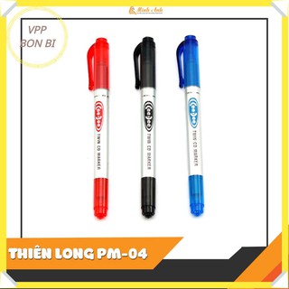 [CHÍNH HÃNG] COMBO 3 cái Bút lông dầu, bút dạ kính Thiên Long PM-04
