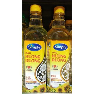 Dầu hướng dương hiệu simply 1l