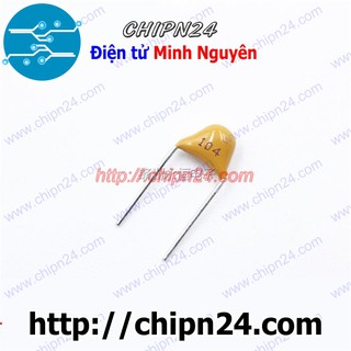 [25 CON] Tụ Tantalum Cắm 104p 104 50V DIP
