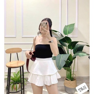 Chân Váy Hai Tầng, Tầng Dưới Xếp Ly Thời Trang Cực Xinh TTVV0024