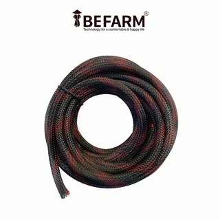 Gen (lưới) xác rắn bọc ngoài bảo vệ dây điện đen đỏ cao cấp siêu bền - Phi 5mm