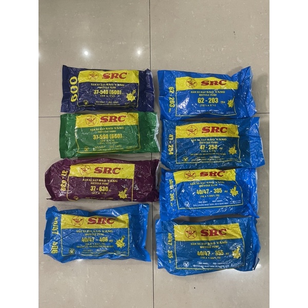 săm ruột xe đạp Sao vàng                                               .