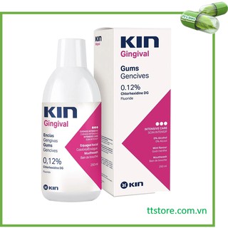 Nước súc miệng Kin Gingival 250ml - Chlorhexidine - giảm sưng nướu