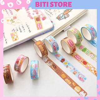 [Mã LIFEBOOK2 giảm 10% đơn 0Đ] Cuộn Băng Keo Washi Dán Trang Trí Họa Tiết Dễ Thương BiTi Store