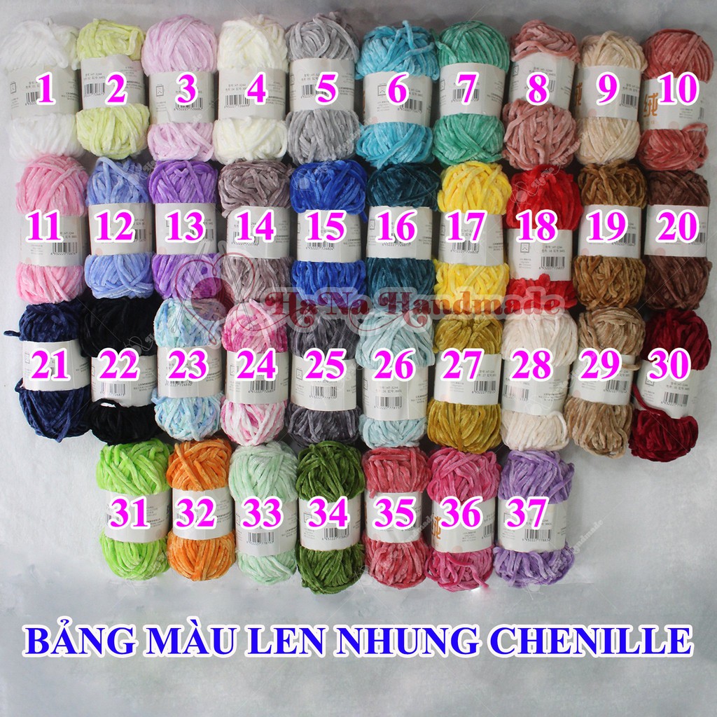 Len nhung Chenille 42k/cuộn