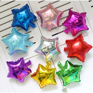 BÓNG NHÔM NGÔI SAO 12CM trang trí tiệc, sinh nhật lấp lánh