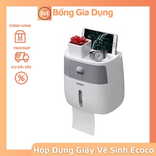 Hộp đựng Giấy Vệ Sinh ECOCO Cao Cấp 2 Tầng Chống Thấm Nước