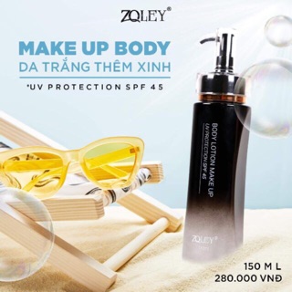 Kem Trang Điểm Toàn Thân 150ml Zoley- Body lotion make up SPF 45 - Exp New 04.2025