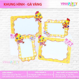 Bộ 2 khung ảnh trang trí sinh nhật cho bé ( chọn tông)
