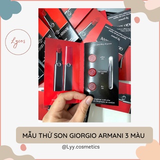 (DÙNG THỬ) SON GIORGIO ARMANI 3 MÀU KÈM CỌ SON