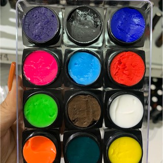 GEL KHÔ nặn hoa set 12 mầu